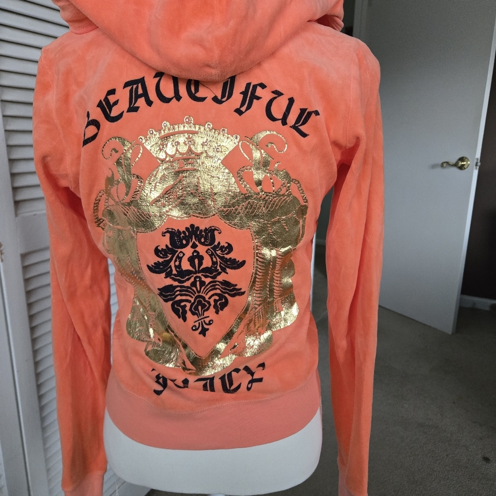 Juicy Couture Hoodie, Melon Color, Size L